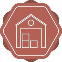 Beautiful Warehouse Line Vector Icon