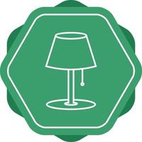 Beautiful Line Table lamp Vector Icon