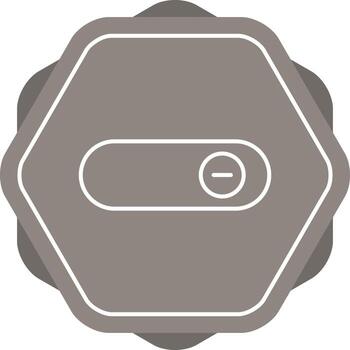 Beautiful Slide button Line Vector Icon