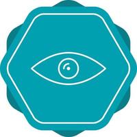 Beautiful Eye Line Vector Icon