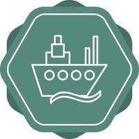 Beautiful Ship Vector line icon