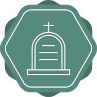 Beautiful Cemetery Vector line icon