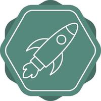 Beautiful Rocket vector line icon