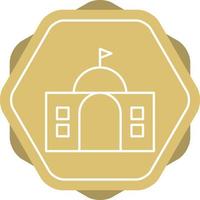 Beautiful Building Vector line icon