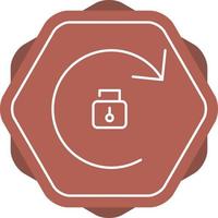 Beautiful Rotation Unlocked Line Vector Icon