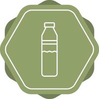 Beautiful Water Bottle Line Vector Icon