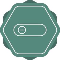 Beautiful Slide Button Line Vector Icon