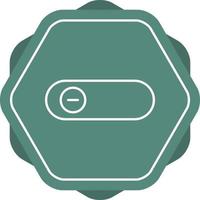 Beautiful Slide Button Line Vector Icon