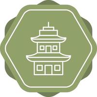 Beautiful Temple Vector line icon