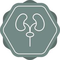 Beautiful lungs vector line icon