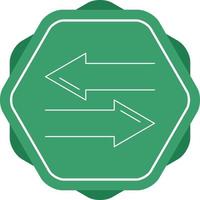 Left Right arrows line icon vector