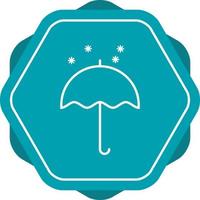 Beautiful Umbrella Line Vector Icon