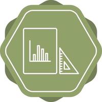 Beautiful Set Square and Graph Line Vector Icon