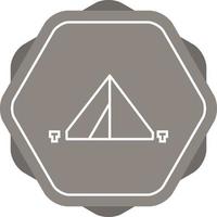 Beautiful Camping Line Vector Icon