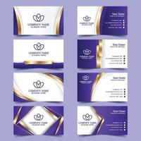 Gradient Business Card Template vector