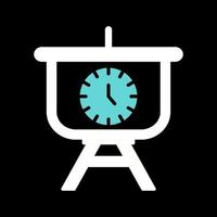 icono de vector de presentación de gestión de tiempo