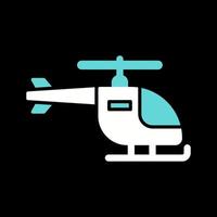 icono de vector de helicóptero