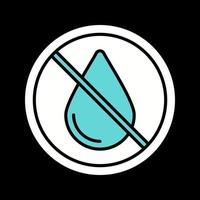 sin icono de vector de agua