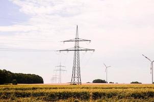 vista de poste eléctrico foto