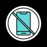 No Cell Phone Vector Icon