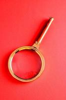 Isolated magnifying glass photo