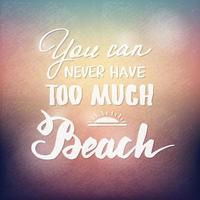 Summer quote, handlettering poster. vector