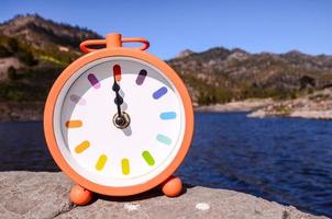 Clock on the rocks photo