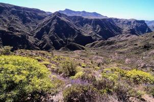 Scenic mountains view photo