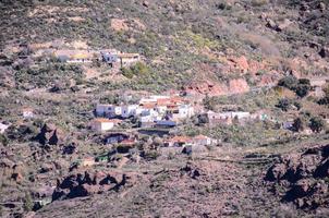 vista panorámica de las montañas foto