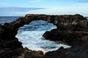 Scenic ocean view with rocks photo