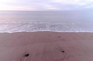 vista panorámica de la playa foto