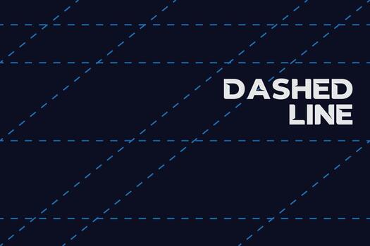 Dashed Line Style Pattern Banner Background, Ornament Asset vector