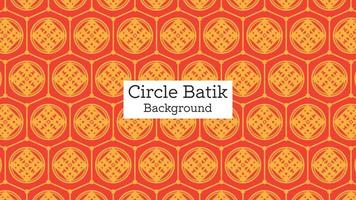 Circle Batik Pattern Banner Background vector