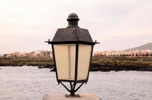 Outdoor lamp close-up photo