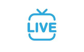 Live streaming in social media icon. Online stream symbol on digital platforms. vector