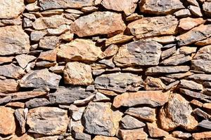 Stone wall texture close-up photo