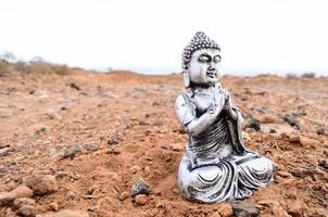 Buddha miniature on the ground photo