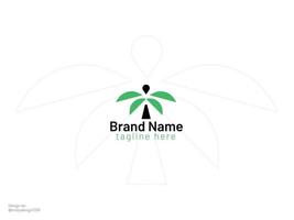 Nature tree logo design simple logo vector