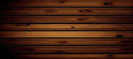 Realistic panoramic wood texture plank background, fiber texture pattern - Vector