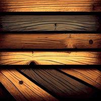 Realistic wood texture plank background, fiber texture pattern - Vector