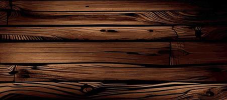 Realistic panoramic wood texture plank background, fiber texture pattern - Vector