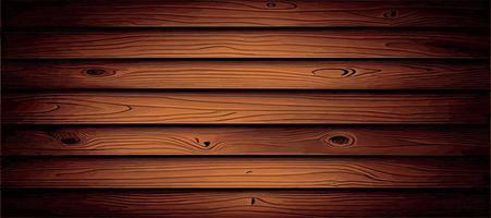 Realistic panoramic wood texture plank background, fiber texture pattern - Vector