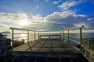 vista panorámica del muelle foto