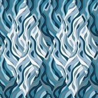 Wave mosaic seamless patern. Abstract liquid ornament. Decorative soft lines wallpaper. vector