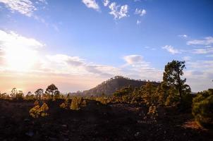 Scenic mountains view photo