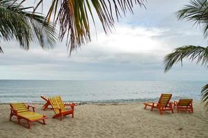 hermosa vista a la playa foto