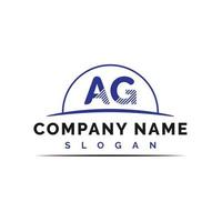 AG Letter Logo vector
