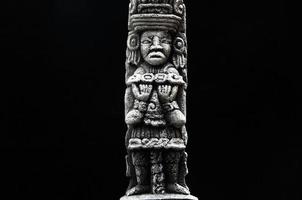 Pre Columbian miniature on black background photo