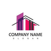 logotipo de la casa para agencia inmobiliaria, agente inmobiliario o empresa de administración de propiedades vector