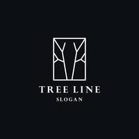 tree simple logo design vector emblem